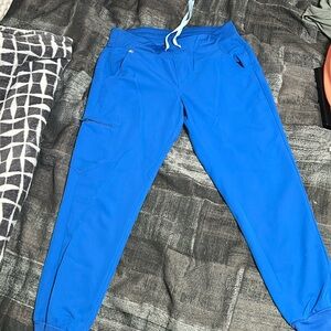 Medium Royal Blue Figs Zamora Jogger Scrub Pants